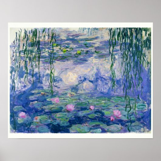 Poster Lys d'eau par Monet | 16"x20" (Devant)