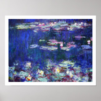 Poster Lys d'eau par Peintre impressionniste Claude Monet
