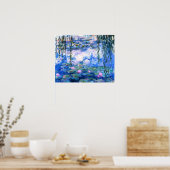 Poster Lys d'eau rose Monet (Cuisine)