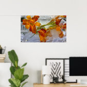 Poster Lys glacés, (Bureau à domicile)