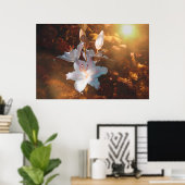 Poster Lys magiques - (Bureau à domicile)