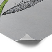 Poster Lys tigres, Lys sauvages, Fleur de Lys, Art Orange (Coin)