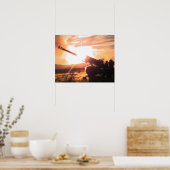 Poster M198 Howitzer à vis de 155 mm (Cuisine)