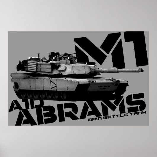 Poster M1 Abrams (Devant)