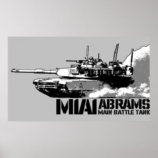 Poster M1 Abrams (Devant)
