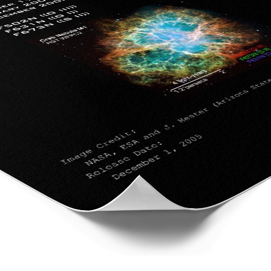 Poster M1-La Nébuleuse Du Crabe (Coin)