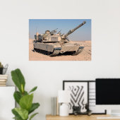 Poster M1A1 Abrams (Bureau à domicile)
