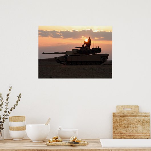 Poster M1A1 Abrams - char de combat principal (Cuisine)