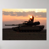 Poster M1A1 Abrams - char de combat principal (Devant)