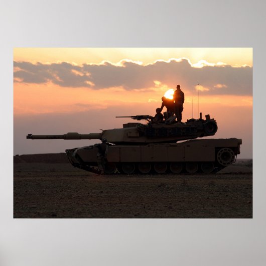 Poster M1A1 Abrams - char de combat principal (Devant)