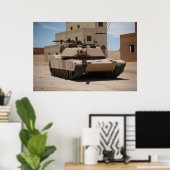 Poster M1A1 Abrams - char de combat principal (Bureau à domicile)