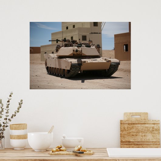 Poster M1A1 Abrams - char de combat principal (Cuisine)