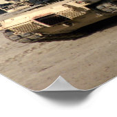 Poster M1A1 Abrams Principaux chars de combat (Coin)