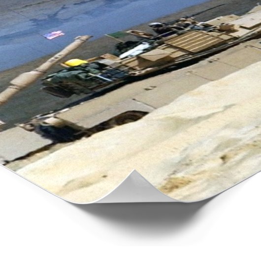 Poster M1A1 Abrams Principaux chars de combat (Coin)