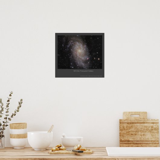 Poster M33 Le Triangulum Galaxy (Cuisine)