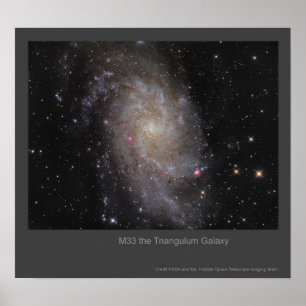 Poster M33 Le Triangulum Galaxy