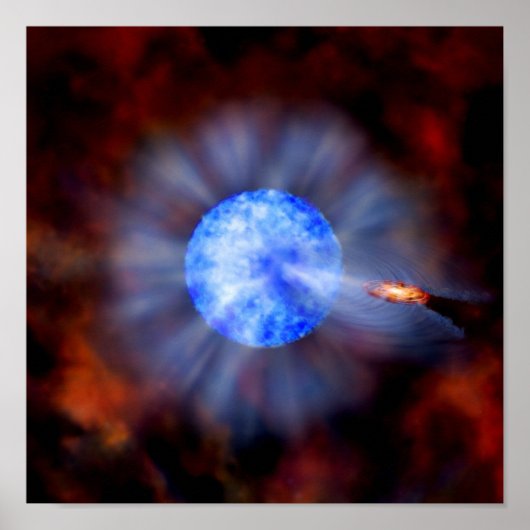 Poster M33 trou noir dans l'espace (Devant)