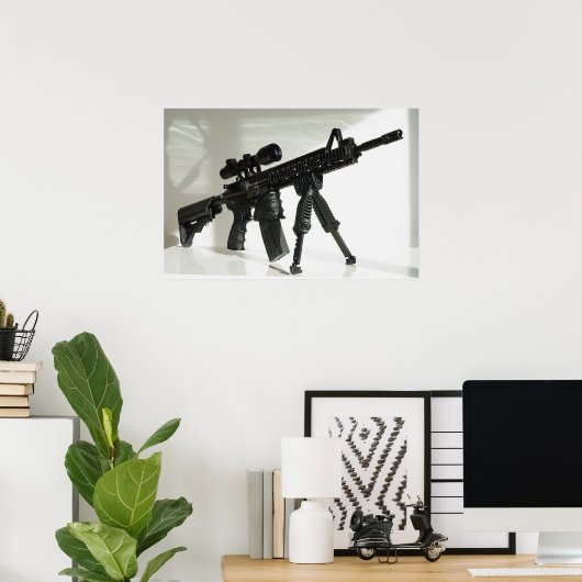 Poster M4 on Bipod (Bureau à domicile)