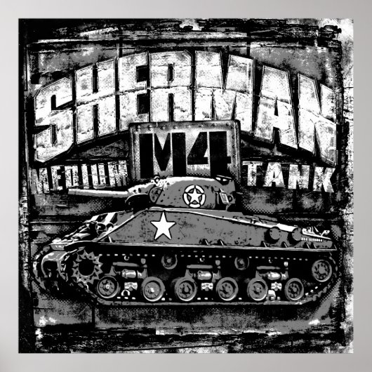 Poster M4 Sherman (Devant)