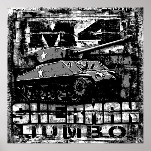 Poster M4 Sherman Jumbo (Devant)