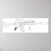 Poster M4 SOPMOD (Devant)