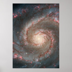 Poster M51 Colossal - Galaxie Spirale Whirlpool