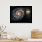 Poster M51 Whirlpool Galaxy (Cuisine)