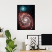 Poster M51 Whirlpool Spiral Galaxy NASA (Bureau à domicile)