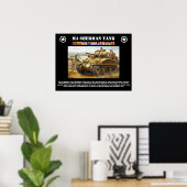 Poster M-4 Sherman Tank (Bureau à domicile)
