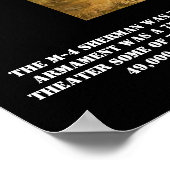 Poster M-4 Sherman Tank (Coin)