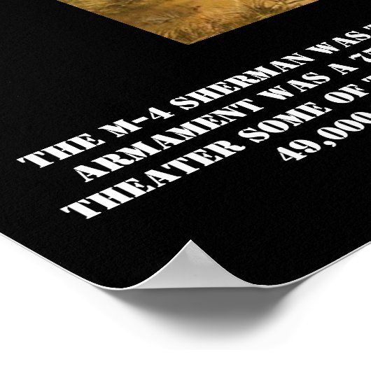 Poster M-4 Sherman Tank (Coin)