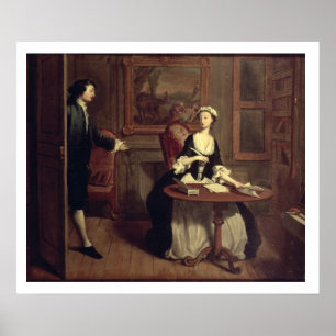 Poster M.B. trouve l'écriture de Pamela, illustration de