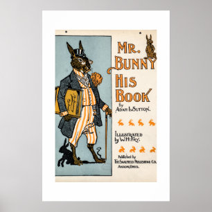 Poster M. Bunny, son livre - Adam L. Sutton