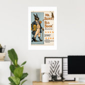 Poster M. Bunny, son livre - Adam L. Sutton (Bureau à domicile)