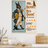Poster M. Bunny, son livre - Adam L. Sutton (Cuisine)