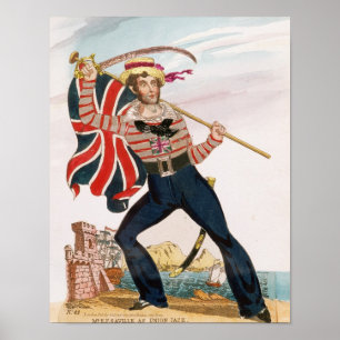 Poster M.E.F. Saville en tant que 'Union Jack