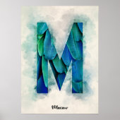 Poster M est pour Macaw (Devant)