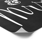 Poster M. et Mme Chalkboard Mariage Sign (Coin)