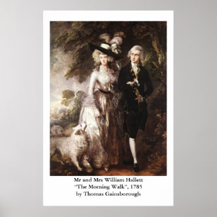 Poster M. et Mme William Hallett de Thomas Gainsborough