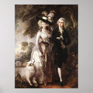Poster M. et Mme William Hallett de Thomas Gainsborough
