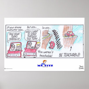 Poster M. Fitz : Être Enseignable 3 - Conduire!