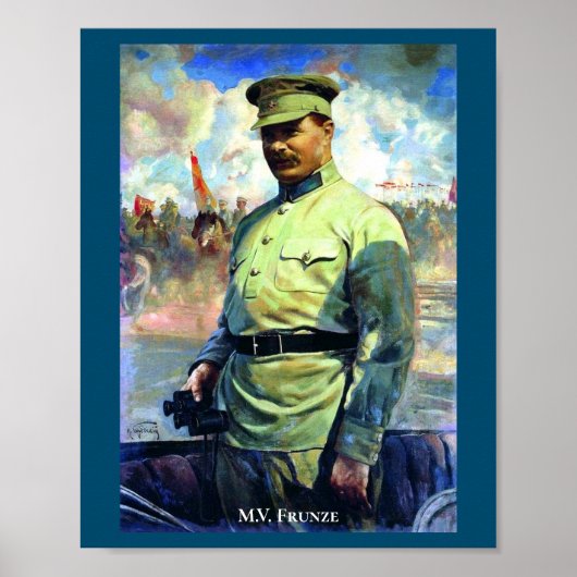 Poster M. Frunze - Officier de l'Armée soviétique, Fondat (Devant)