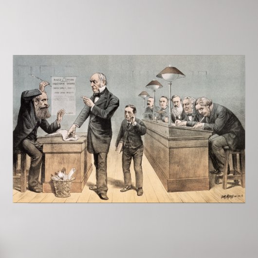 Poster M. Gladstone et ses commis (Devant)