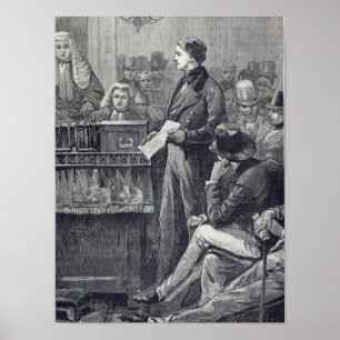 Poster M. Gladstone prononce son discours principal