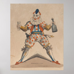 Poster M. Grimaldi comme Joey le Clown 1822