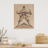 Poster M. Grimaldi comme Joey le Clown 1822 (Cuisine)