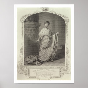 Poster M. H. Marston en tant que Marc Antony, Acte III Sc