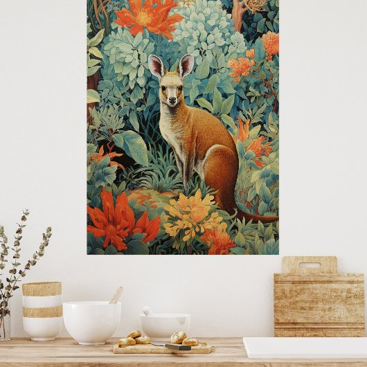 Poster M. Kangaroo Vous Regardant (Cuisine)