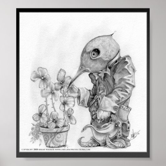 Poster M. Kiwi Hummingbird Gardener (Devant)