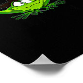 Poster M Machusetts Whimsy Frog Witches Hat Halloween Wit (Coin)